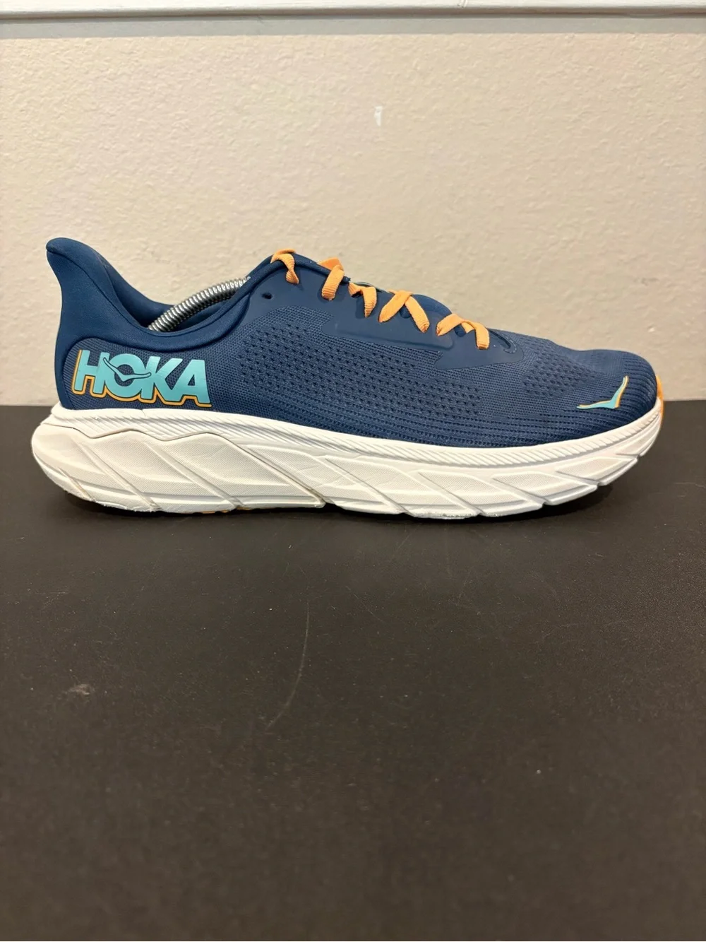 Hoka  Arahi 7 Men’s Size 13 D Blue Orange Running Shoes 1147850 Fast Shipping
